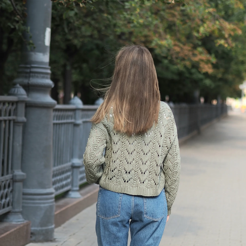 Описание ажурного джемпера