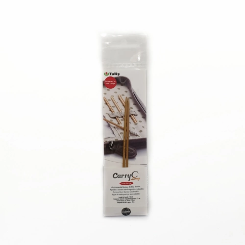 Спицы для вязания разъемные Tulip CarryC Long Fine Gauge 12 см бамбук