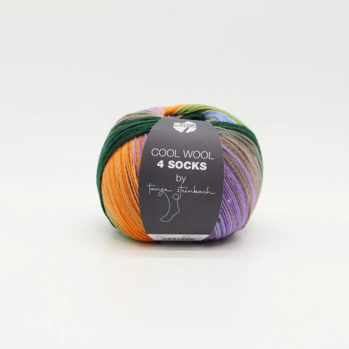 Lana Grossa Meilenweit Cool Wool 4 Socks print