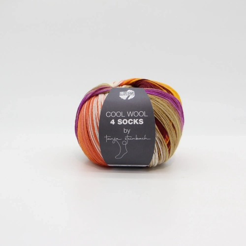 Lana Grossa Meilenweit Cool Wool 4 Socks print